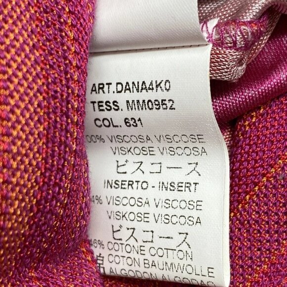 Missoni Women’s Floral Striped Knit Jersey Mini Dress – Pink/Purple – Size 2 - Picture 10 of 10